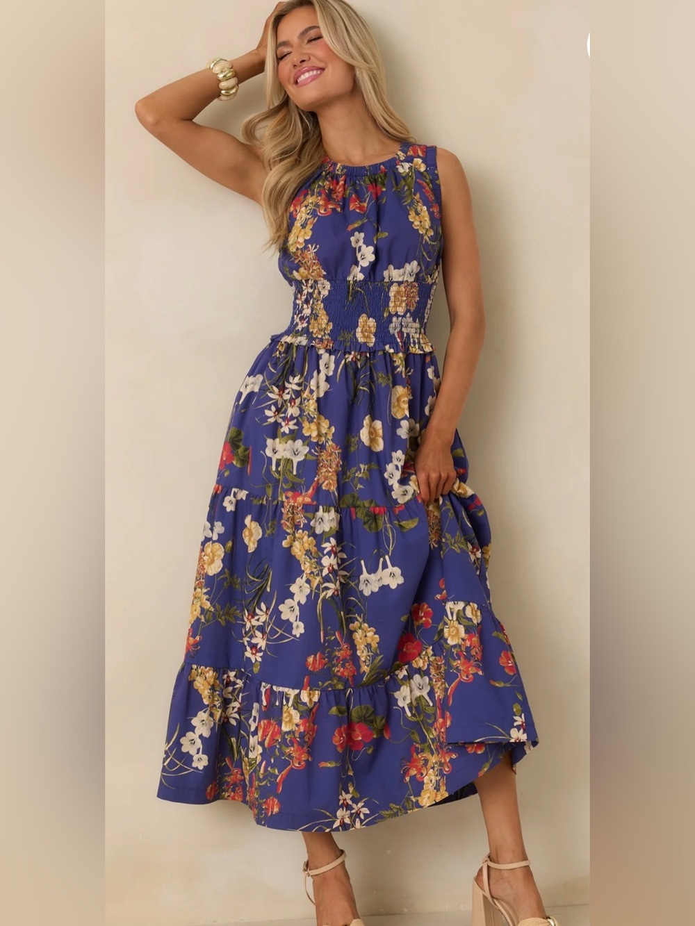 RED DRESS Lets Take a Ride Maxi Dress